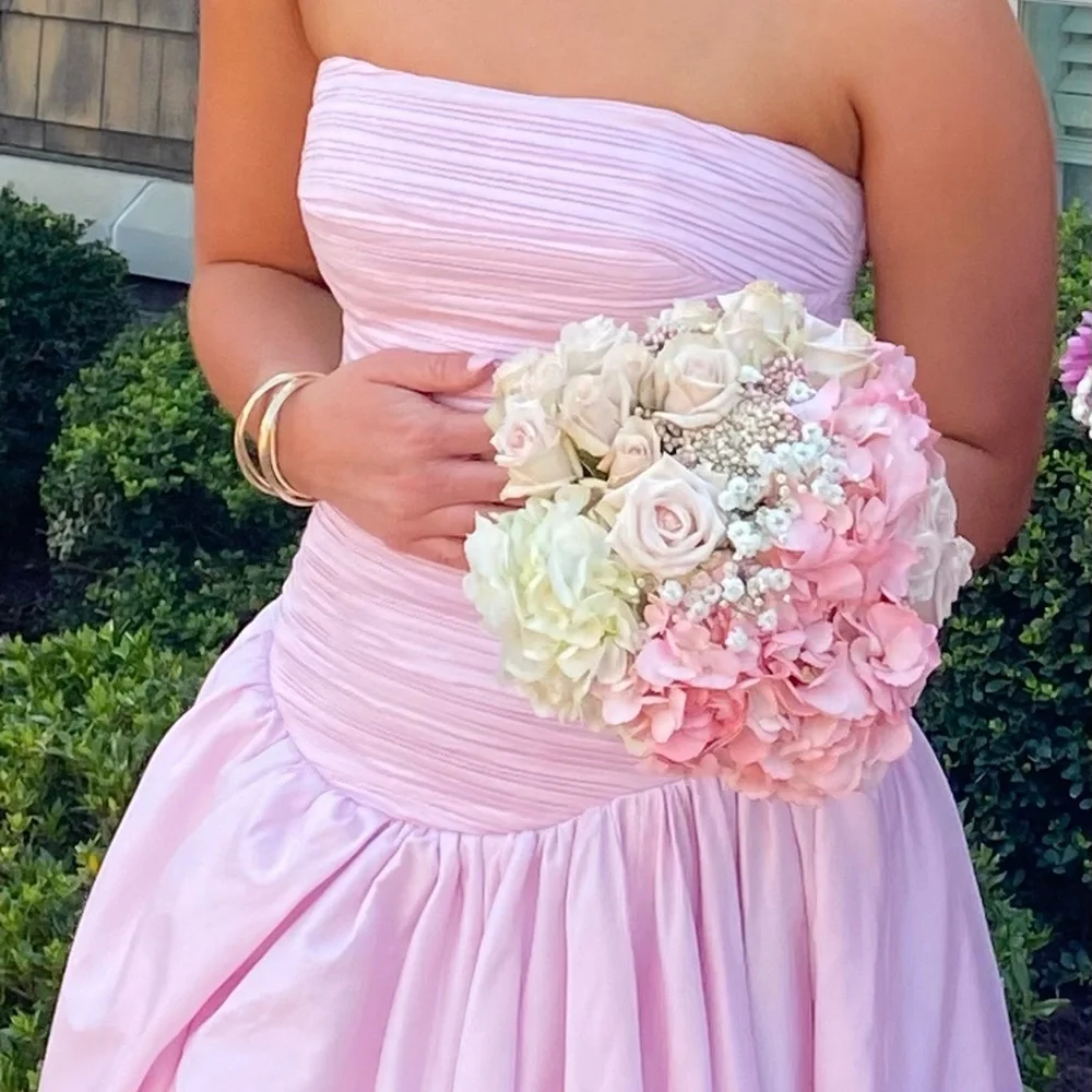 Aje Strapless Blush Pink Gown - Picture 3 of 3